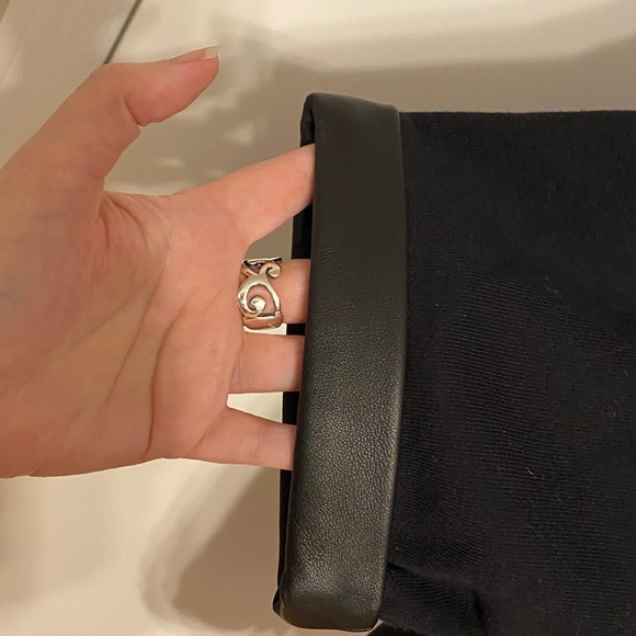 Vince Leather Trim Sweatshirt - Picture 3 of 8